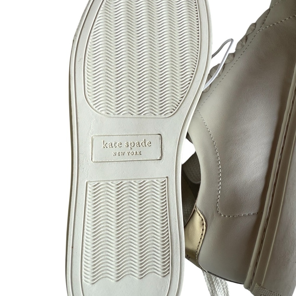 Kate Spade Women's Lace-Up Sneakers White Size 5.5 Casual NEW   CYBER MONDAY $99 - Picture 6 of 9